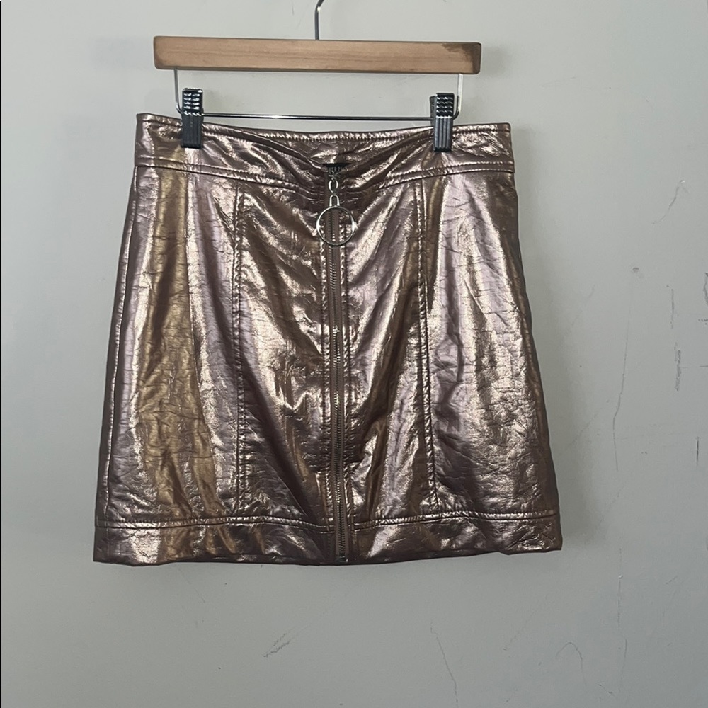 Metallic Bronze Skirt